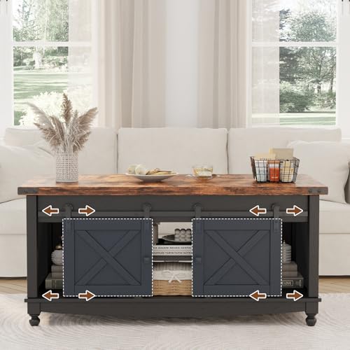 48" Farmhouse Lift Top Coffee Table with Storage, White E473872