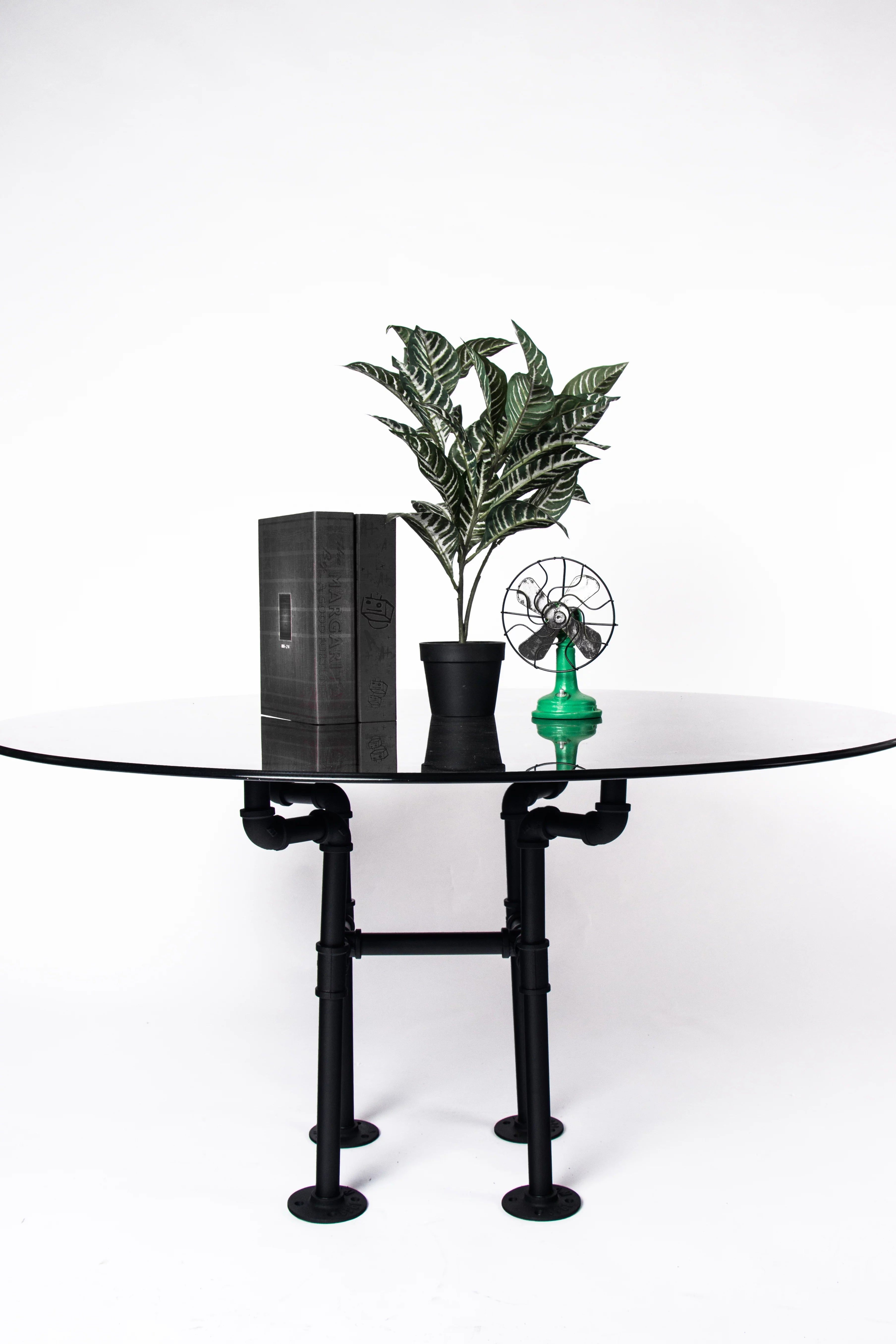 ATT Hardware Industrial Black Iron Pipe Coffee Table Leg Set Z13852