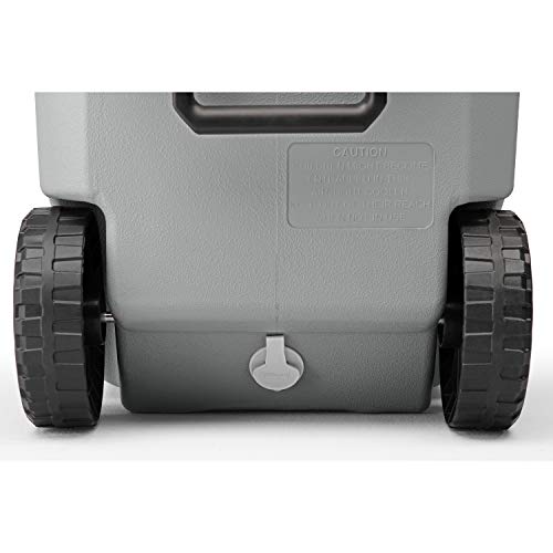 Coleman Classic Series Insulated Rolling Cooler, 65-Quart, Leak-Resistant F832