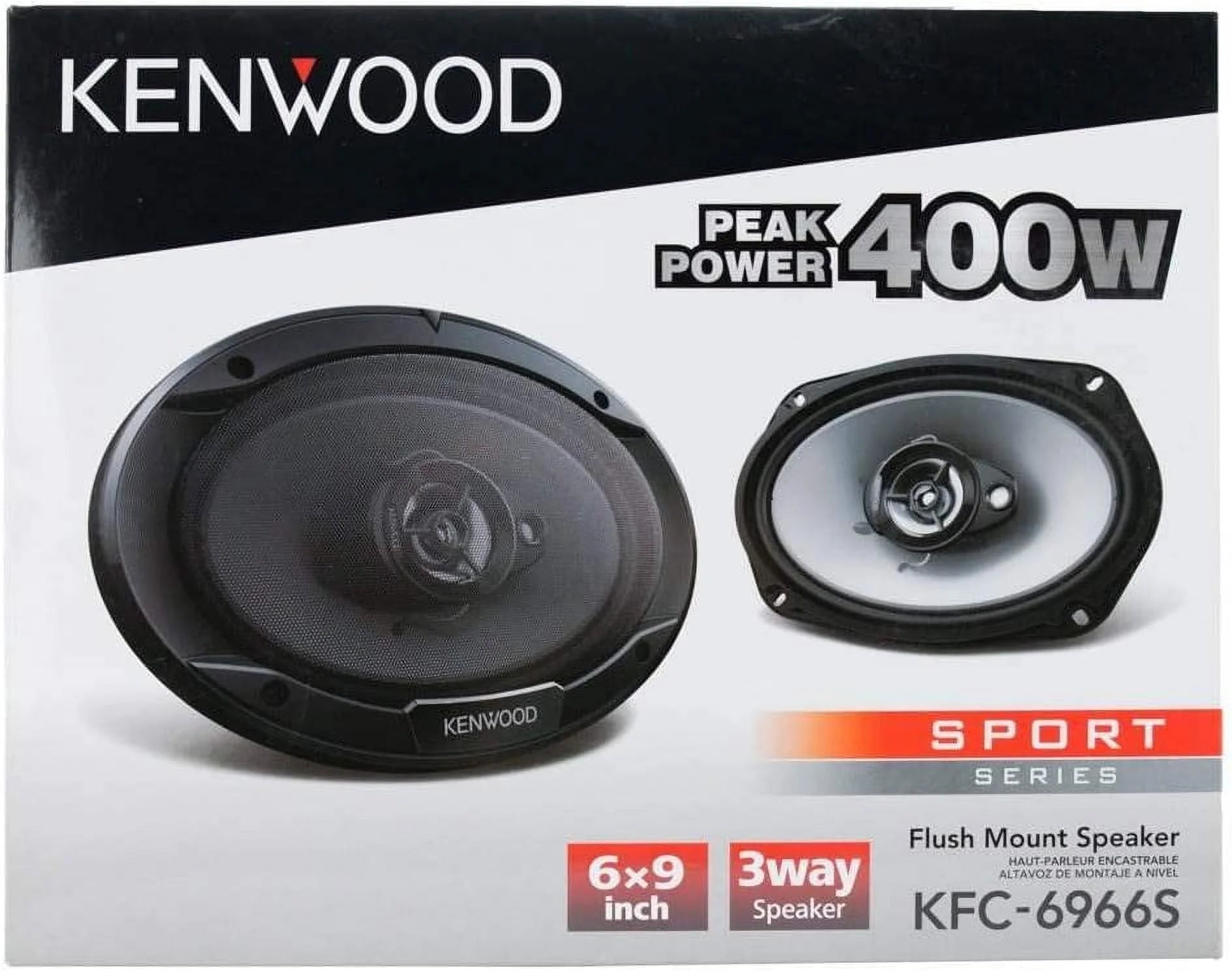 2 Kenwood KFC-6966S 6"x9" 3-Way Coaxial Car Speakers U46439