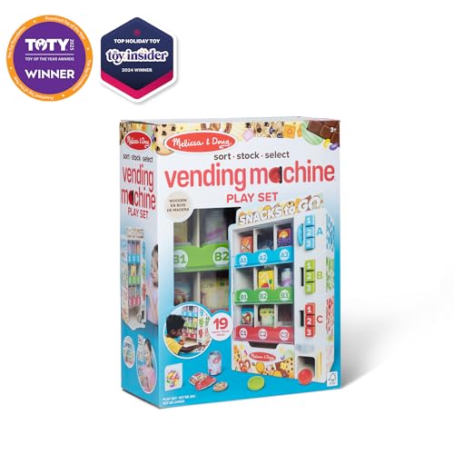 Melissa & Doug Sort, Stock, Select Wooden Vending Machine Play Set S4971