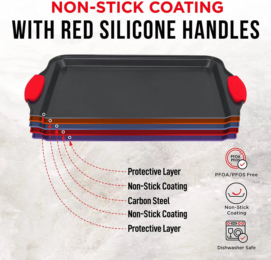 Baking Set 6 Piece Non-Stick Carbon Steel Bakeware by Bakken P63934