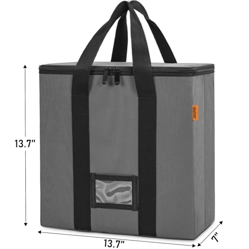 Vinyl Record Storage Box with Lid and Handle for 12 inch LP F282