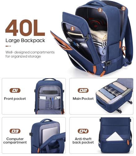 Luggage Sets 3 Piece, Carry On 20 Inch Hardside Suitcase with Spinner Wheels and TSA Lock J67858