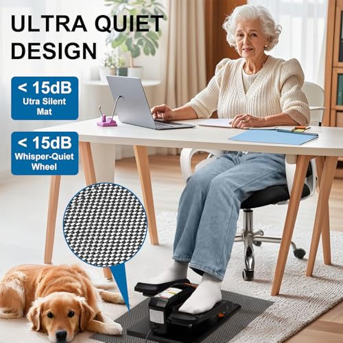 VIVURN® 018 Under Desk Elliptical Machine for Seniors, Quiet & Portable O32733