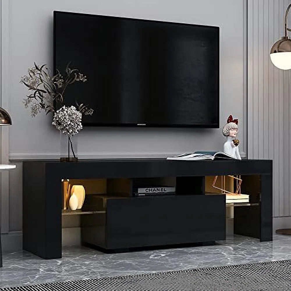 NLIBOOMLife Modern TV Stand with 2 Cabinets for 65 inch TV E24521
