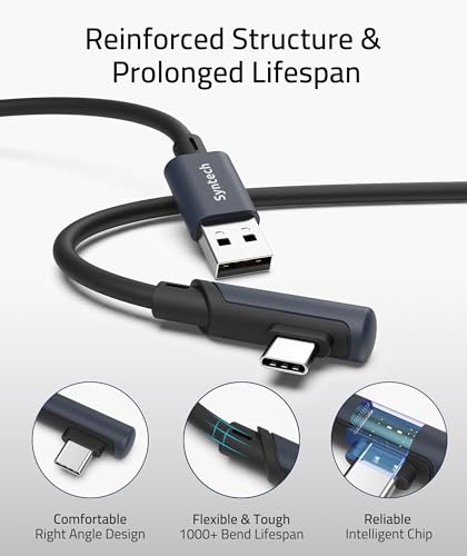 Syntech Link Cable 16FT USB 3.0 to USB C for Meta Quest 3/3S/2, PCVR & SteamVR X45404