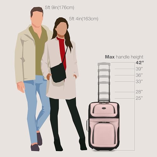 U.S. Traveler Rio Expandable Carry-on Luggage, Orange R95197