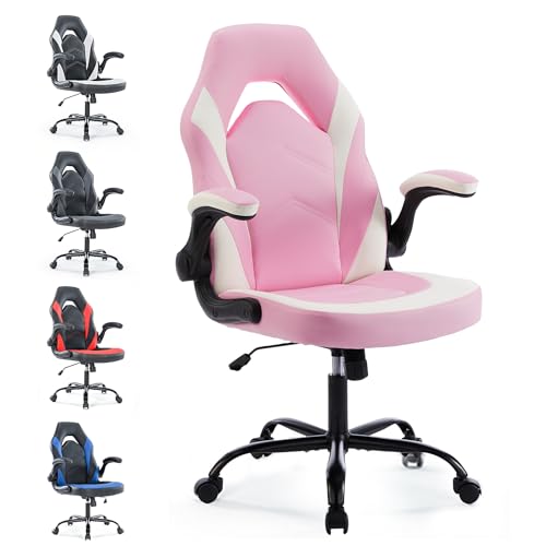 Gaming Chair with Footrest, Lumbar Support, Red/Black M9231
