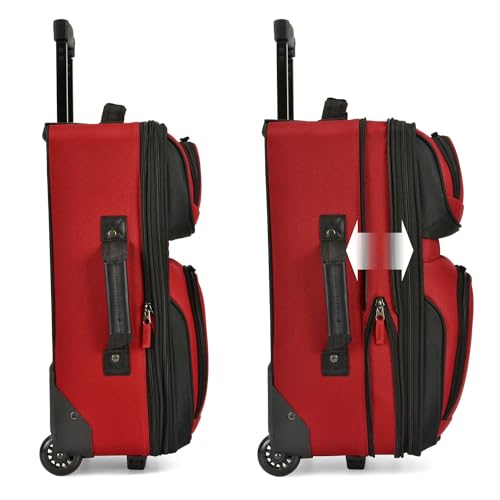 U.S. Traveler Rio Expandable Carry-on Luggage, Orange R95197
