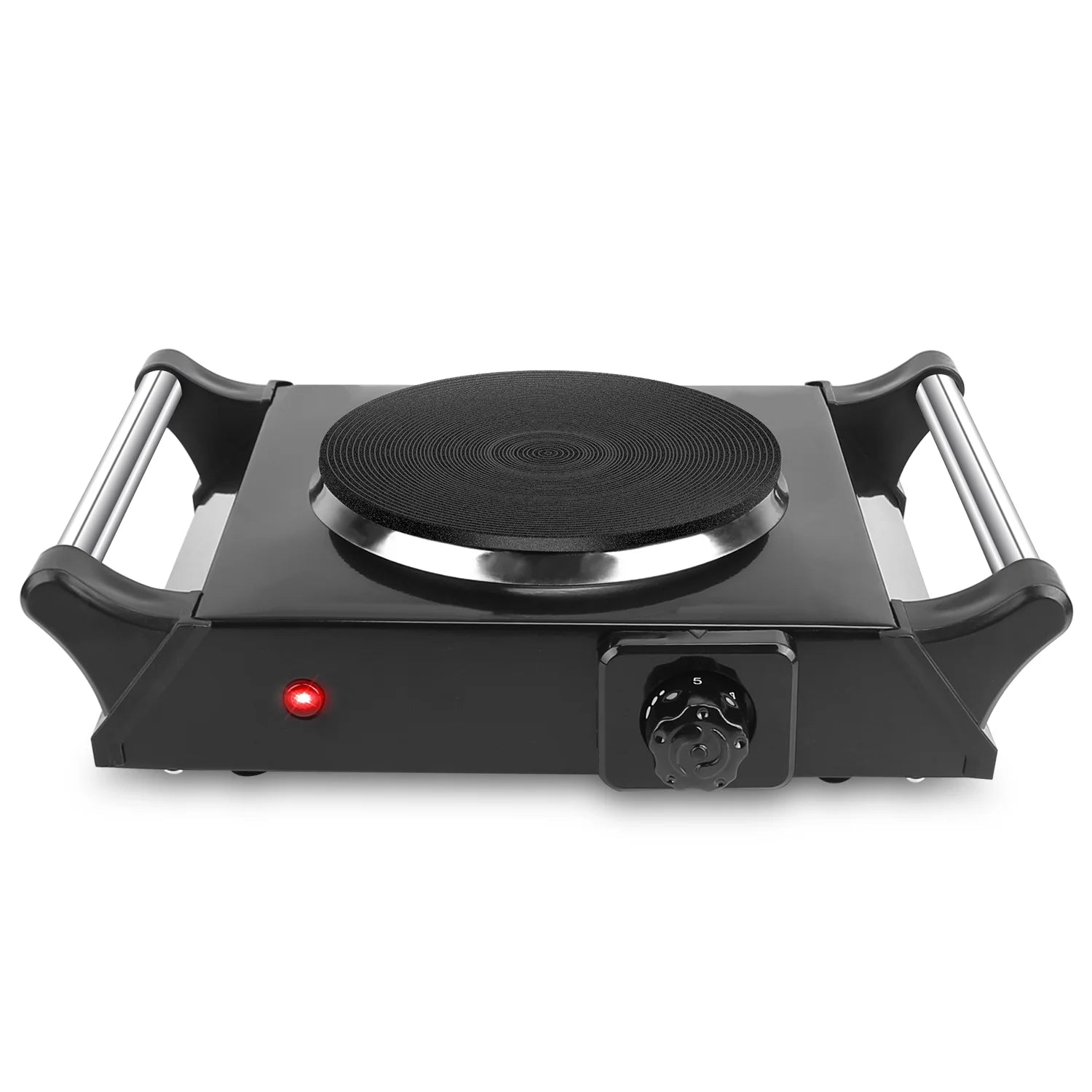 iMounTEK Electric Single Burner Portable Hot Plate, 1000W, 5 Temperature Settings, Black U11069