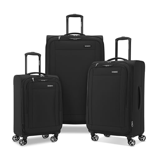 Samsonite Saire LTE Softside Expandable Luggage 3-Piece Set, Caribbean Blue F74282