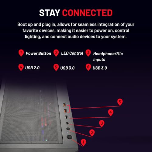 Skytech Blaze4 Mini Gaming PC Desktop, Ryzen 7 5700, RTX 4060, 1TB SSD, 16GB RAM W80305