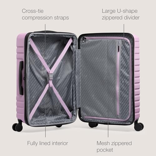 U.S. Traveler Boren Polycarbonate Hardside Carry-on Suitcase with 8 Spinner Wheels, Teal, 22-Inch S2578