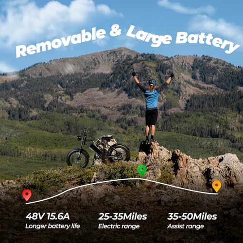Fat Tire Electric Bike for Adults 1500W 48V 20x4" All Terrain W487