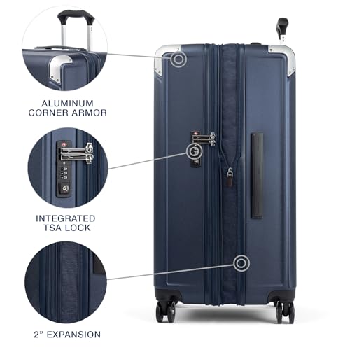 Travelpro Platinum Elite Hardside Expandable Carry-On Luggage, 8 Wheel Spinner, TSA Lock, 20-Inch X826544