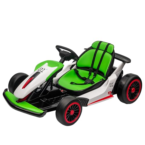 24V Electric Go Kart Drifting Ride On Car for Kids 6-12 Years Old T574114