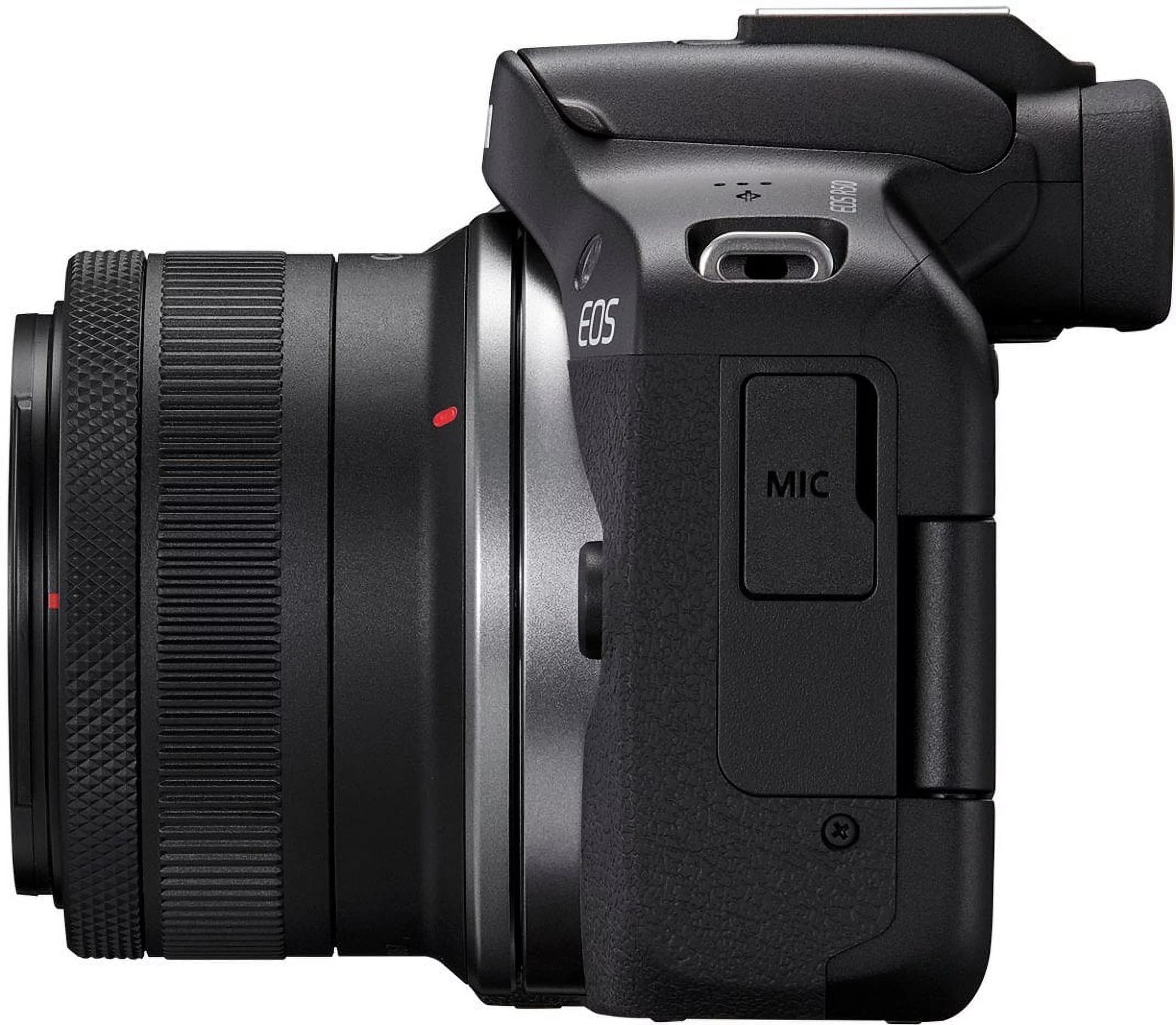 Canon EOS R50 4K Mirrorless Camera with RF-S 18-45mm Lens and Accessories H37459