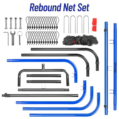 Baseball Rebounder Net 4x4.5 FT with 5 Ball Return Angles for Training P156