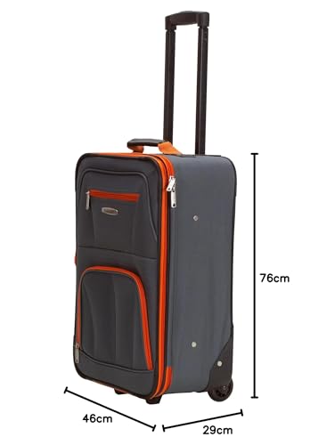 Rockland Journey Softside Upright Luggage Set, Expandable, 4-Piece K56322