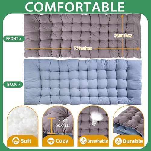 Camping Cot with Thick Pad, Folding Bed, Heavy Duty with Carry Bag I101