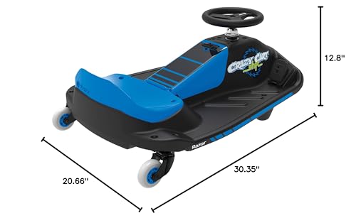 Razor Crazy Cart Shift 12V Electric Drifting Go Kart for Kids Ages 6+ S693584