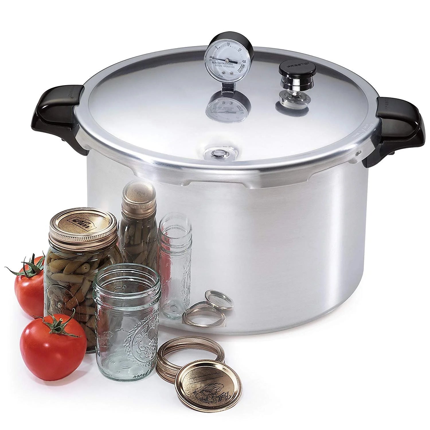 Presto 01755 16-Quart Aluminum Pressure Canner, Silver C401736