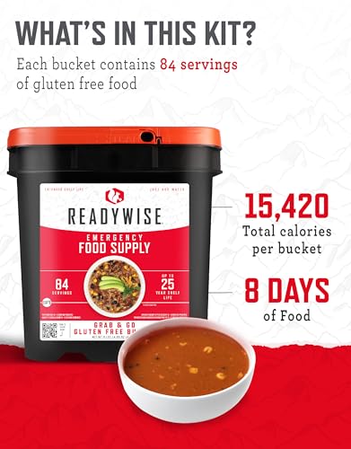 ReadyWise Emergency Food Supply 104 Servings Variety Pack Bucket A71005