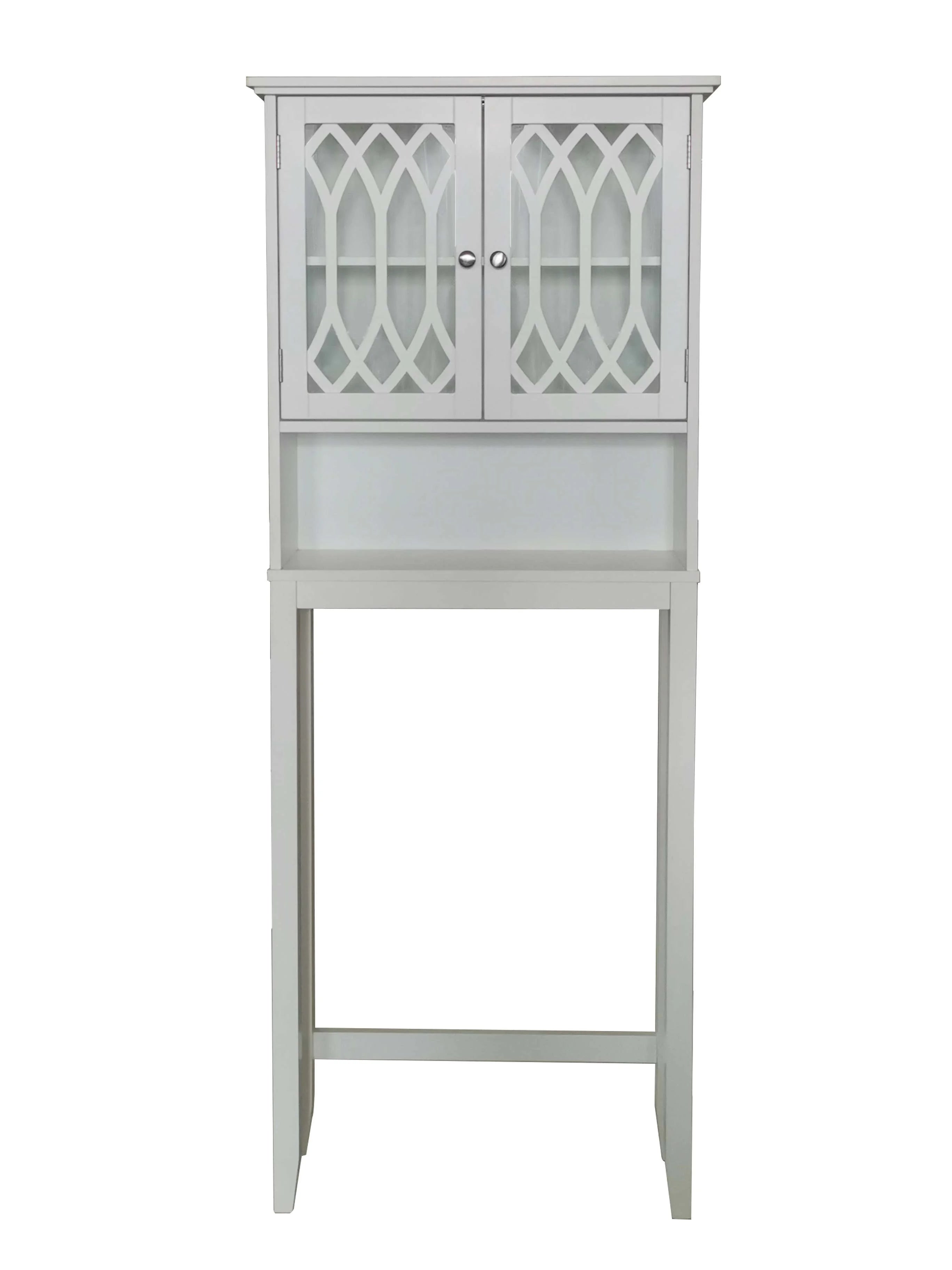 Kings Brand Furniture Over the Toilet Bathroom Storage Cabinet, White W5842