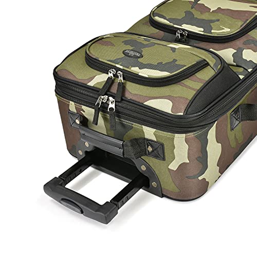 U.S. Traveler Rio Expandable Carry-on Luggage, Orange R95197