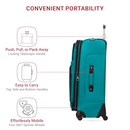 SwissGear Sion Softside Expandable Roller Luggage 3 Piece Set N784870