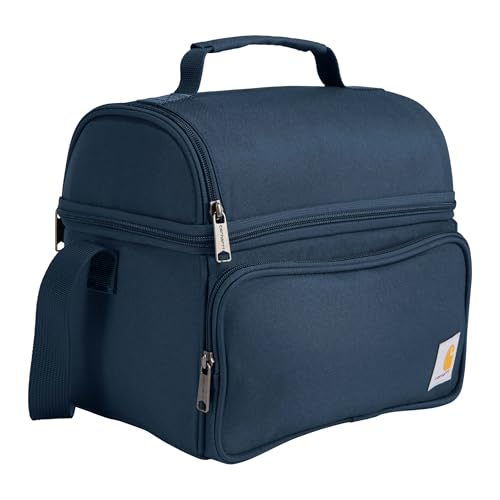 Carhartt Insulated 12 Can Two Compartment Lunch Cooler Bag, Black S79886