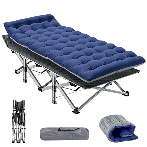 NAIZEA Folding Camping Cot for Adults, Adjustable Reclining Chair N72576