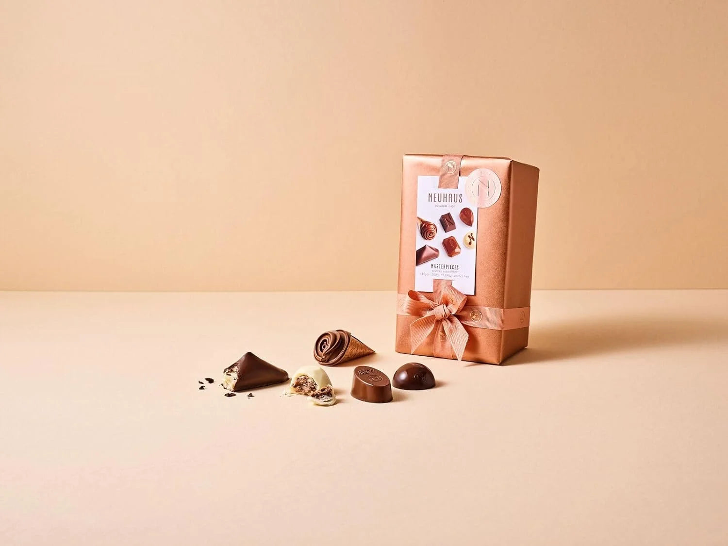 Belgian Chocolate Classic Ballotin 1/2 Lb Assorted Chocolates Gift Box F42435