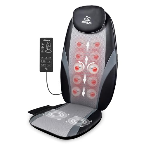 Snailax Shiatsu Massage Cushion with Heat for Home Office I743