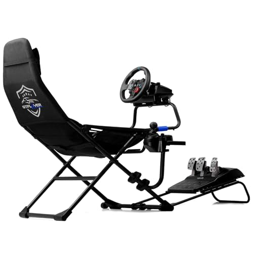 GTPLAYER Sim Racing Cockpit Foldable Adjustable for PC I544