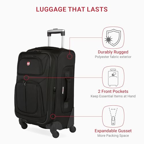 SwissGear Sion Softside Expandable Roller Luggage 3 Piece Set N784870