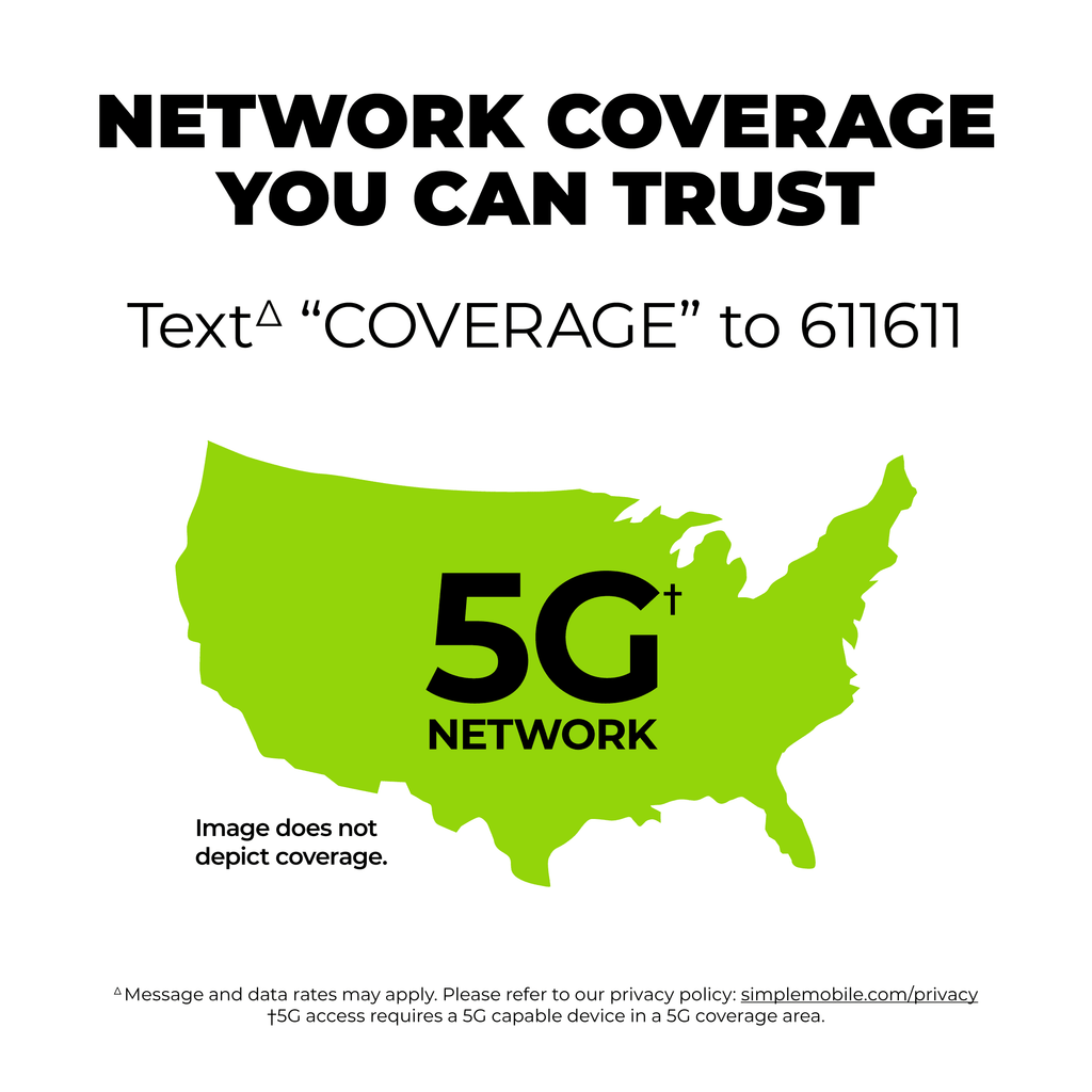 Simple Mobile $25 Unlimited Talk & Text 30-Day Prepaid Plan with International Calling P6913