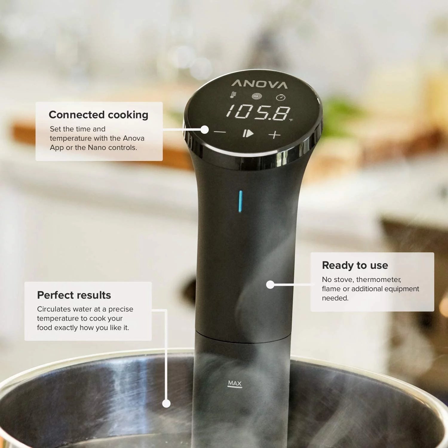 Anova Culinary Nano Sous Vide Precision Cooker, Black J1067