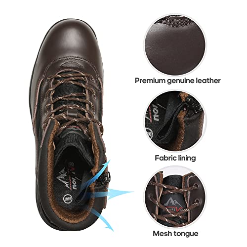 NORTIV 8 Men's Steel Toe Work Boots Slip Resistant V746852