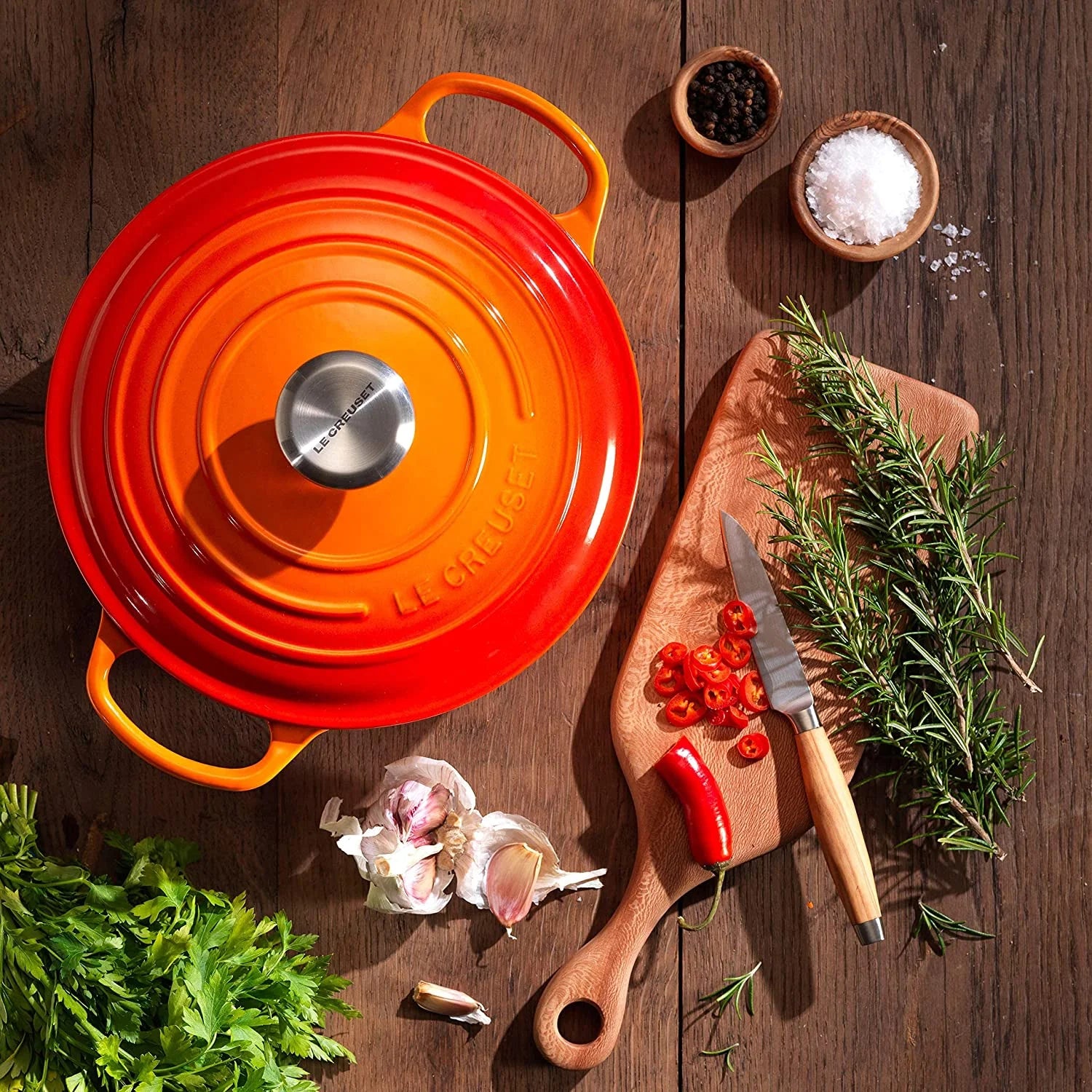 Creuset 9-Piece Signature Cast Iron Cookware Set White Z91667