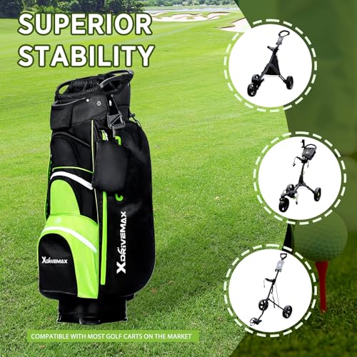 Golf Bag Stand & Cart Bag for Men Women Lightweight with Rain Cover H8950