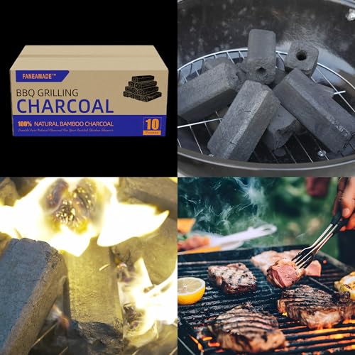 All Natural Bamboo Lump Charcoal for Grilling & Smoking, 10 lb A639807