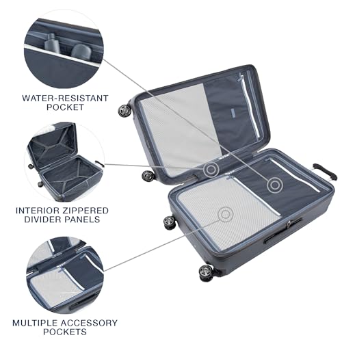 Travelpro Platinum Elite Hardside Expandable Carry-On Luggage, 8 Wheel Spinner, TSA Lock, 20-Inch X826544