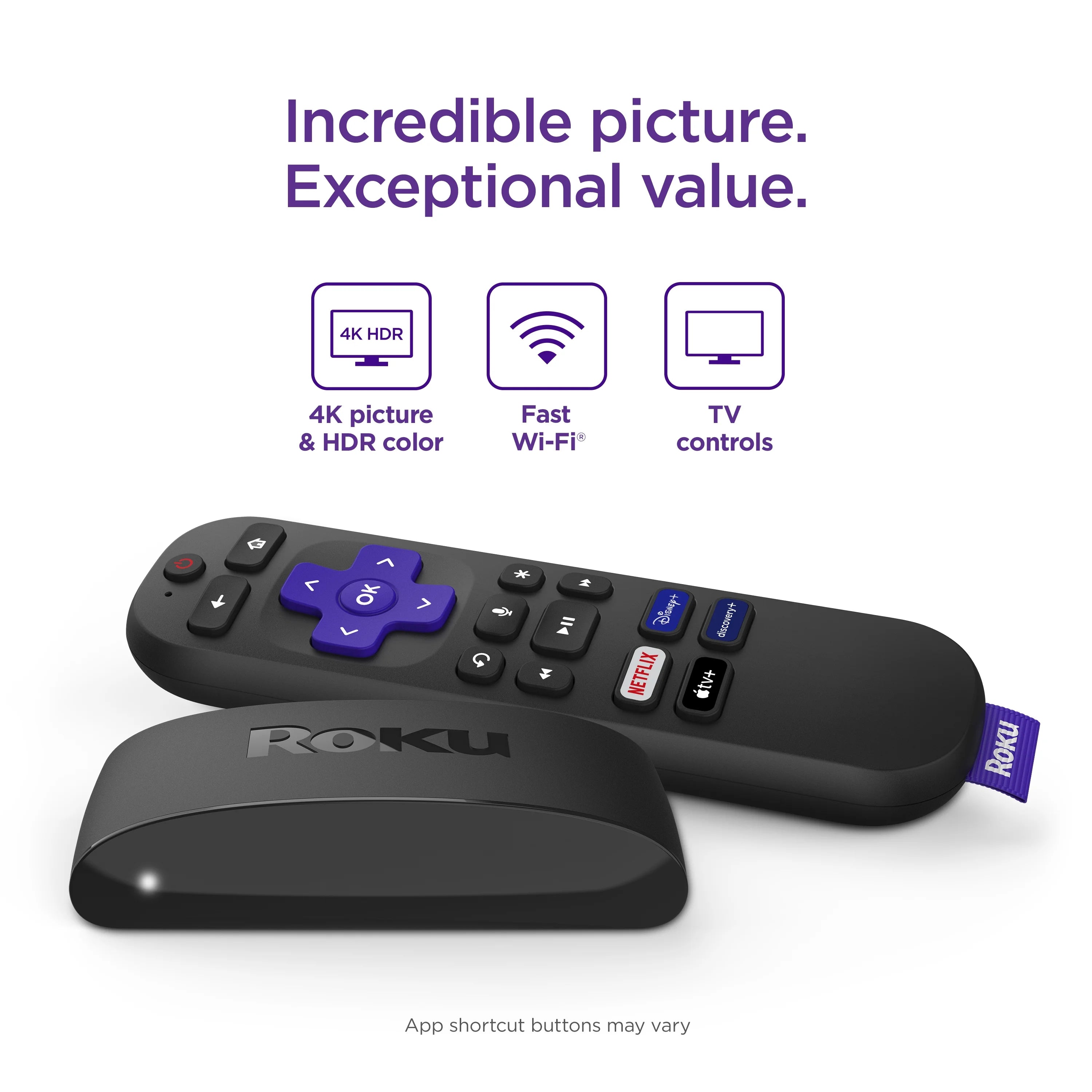 Roku Express 4K+ Streaming Player with Voice Remote, 2 Pack O63390