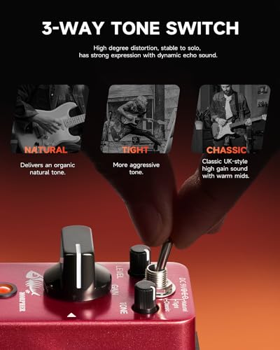 Donner Morpher Mini Distortion Guitar Pedal 3 Modes for Electric Guitar V47970