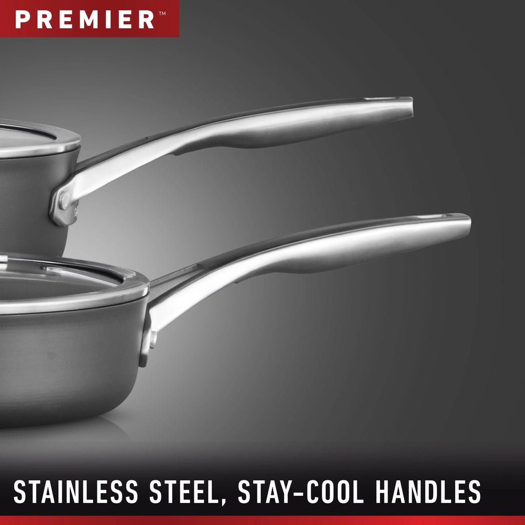 Calphalon Premier 11 Piece Hard Anodized Nonstick Cookware Set F155