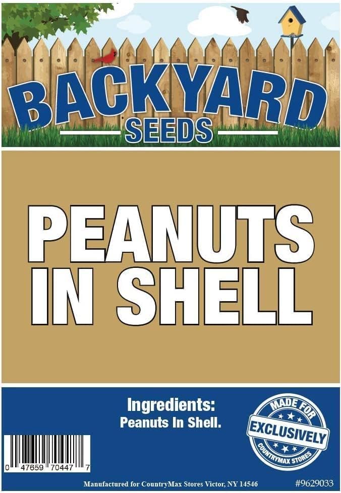 Raw Peanuts in Shell for Wild Birds and Squirrels, 20 lbs V496