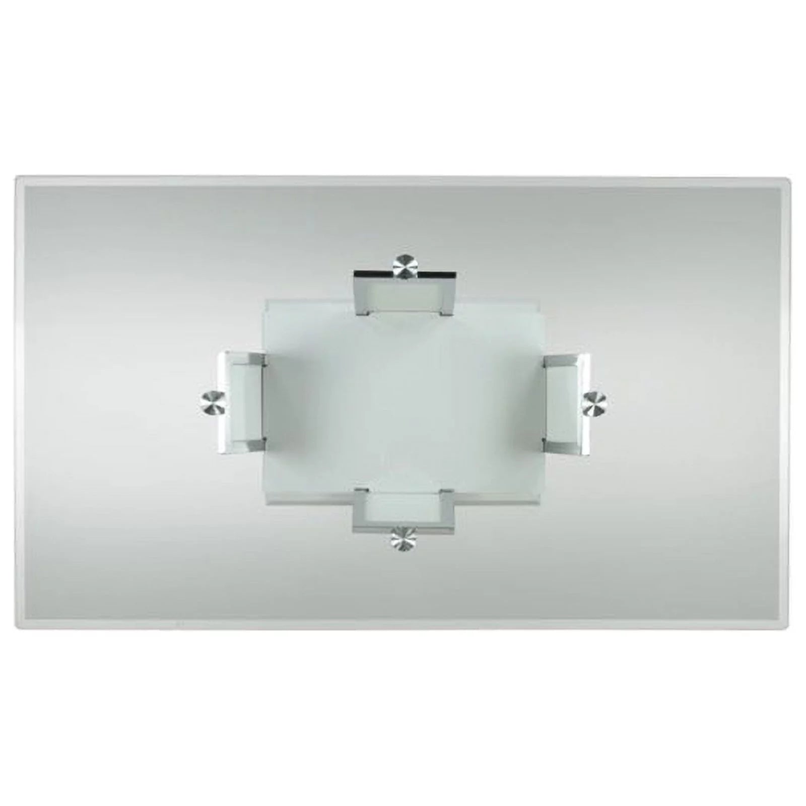Furniture of America Valery Glass Top Dining Table White Y3586