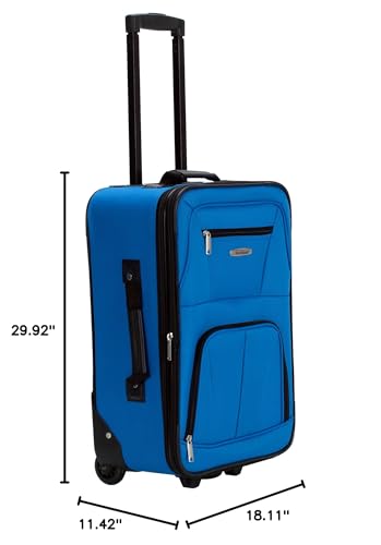 Rockland Journey Softside Upright Luggage Set, Expandable, 4-Piece K56322
